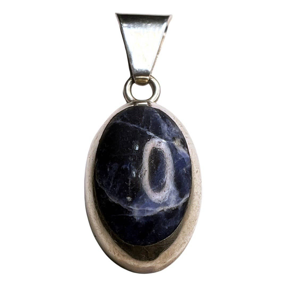 Sterling Silver and Sodalite Pendant - Picture 1 of 3